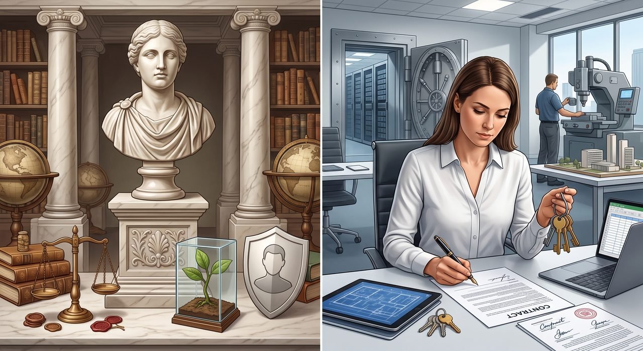 Ilustração representando a personalidade jurídica e a proteção de quem não pode exercer atos da vida civil sozinho